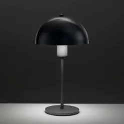 Flip black lampada da tavolo acciaio verniciato nero opaco d20 h37