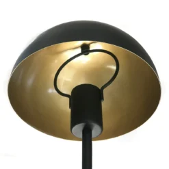 Flip black lampada da tavolo acciaio verniciato nero opaco d20 h37