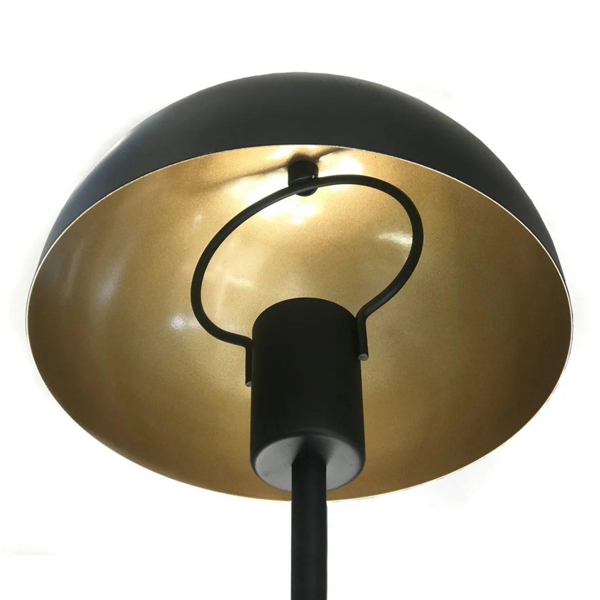 Flip black lampada da tavolo acciaio verniciato nero opaco d20 h37