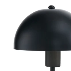 Flip black lampada da tavolo acciaio verniciato nero opaco d20 h37