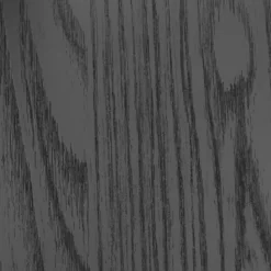 Float black wood madia 3 ante 2 cassetti finitura rovere nero e vetro 129x40xh81 cm