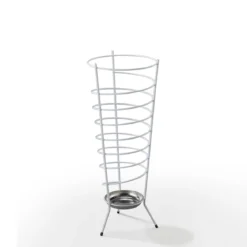 Fons portaombrelli in acciaio bianco lucido d27xh67 cm