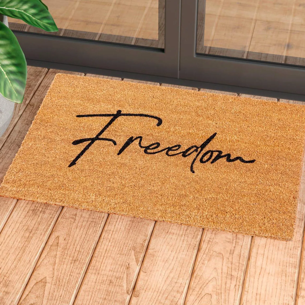 Freedom zerbino in fibre di cocco con retro antiscivolo 75x45 cm