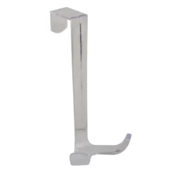 Furbo gancio appendiabiti per porta in plastica trasparente 10x10xh18 cm