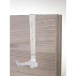 Furbo gancio appendiabiti per porta in plastica trasparente 10x10xh18 cm