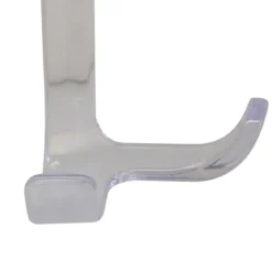 Furbo gancio appendiabiti per porta in plastica trasparente 10x10xh18 cm