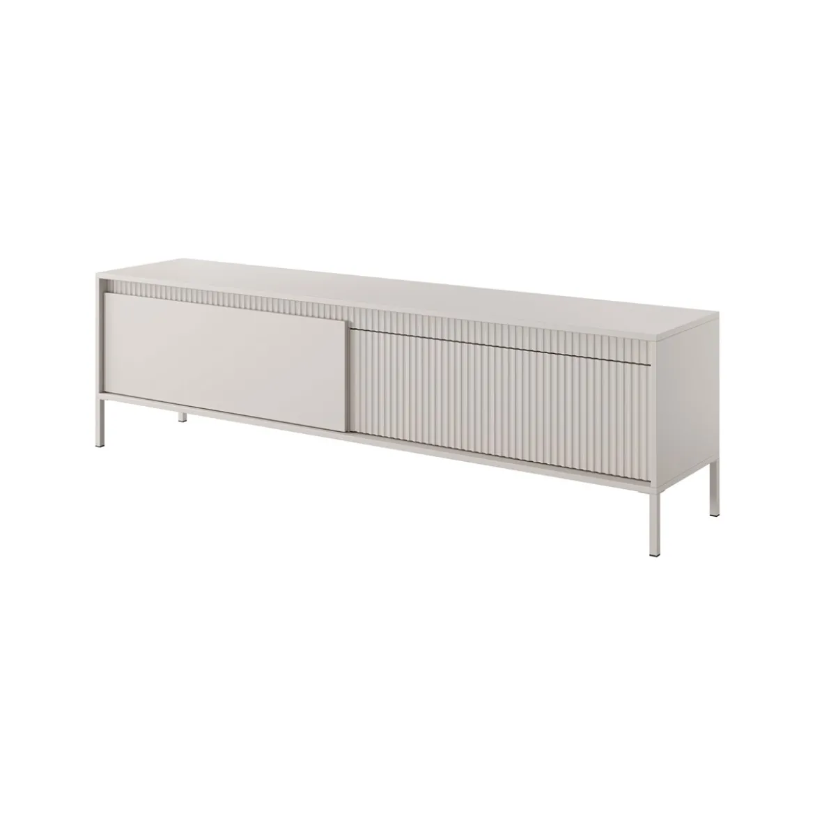Gharbo beige porta tv colore beige opaco dogato 2 ante ribalta cm h534 l1871 p.395