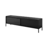 Gharbo black porta tv colore nero opaco dogato 2 ante ribalta cm h534 l1871 p395