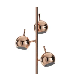 Globe copper lampada da terra in metallo finitura rame lucido d27 h165 cm