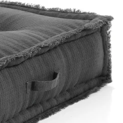 Grey elemento centrale rivestimento cotone nido d'ape grigio dimensioni l80 p80 h40 cm