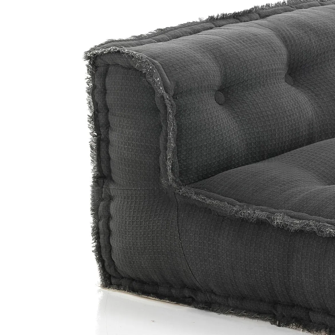 Grey elemento centrale rivestimento cotone nido d'ape grigio dimensioni l80 p80 h40 cm