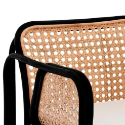 Hamsa black poltroncina in rattan cm l68 p68 h76 adatto per ambienti interni esterni