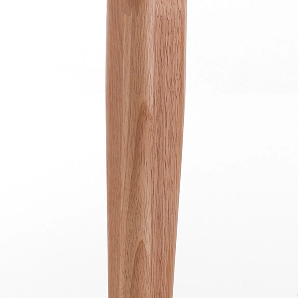 Harley Tavolo / Scrivania top con vano verniciato Bianco Semilucido e gambe in Legno Massello finitura Rovere, 130 x 70 x h 78 cm