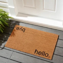 Hello-bye zerbino in fibre di cocco con retro antiscivolo 75x45 cm