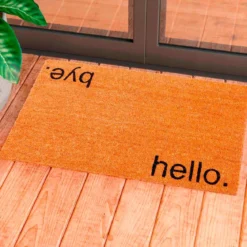 Hello-bye zerbino in fibre di cocco con retro antiscivolo 75x45 cm