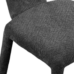Herd Antracite Home sgabello imbottito tessuto antracite effetto melange completamente rivestito h94 l48 p55 seduta h65