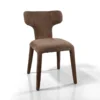 Herd Brown sedia Imbottita tessuto marrone effetto melange completamente rivestita h81 l50 p60