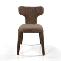 Herd Brown sedia Imbottita tessuto marrone effetto melange completamente rivestita h81 l50 p60