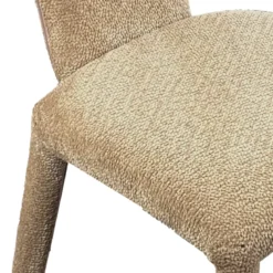 Herd Sabbia sedia Imbottita tessuto sabbia effetto melange completamente rivestita h81 l50 p60