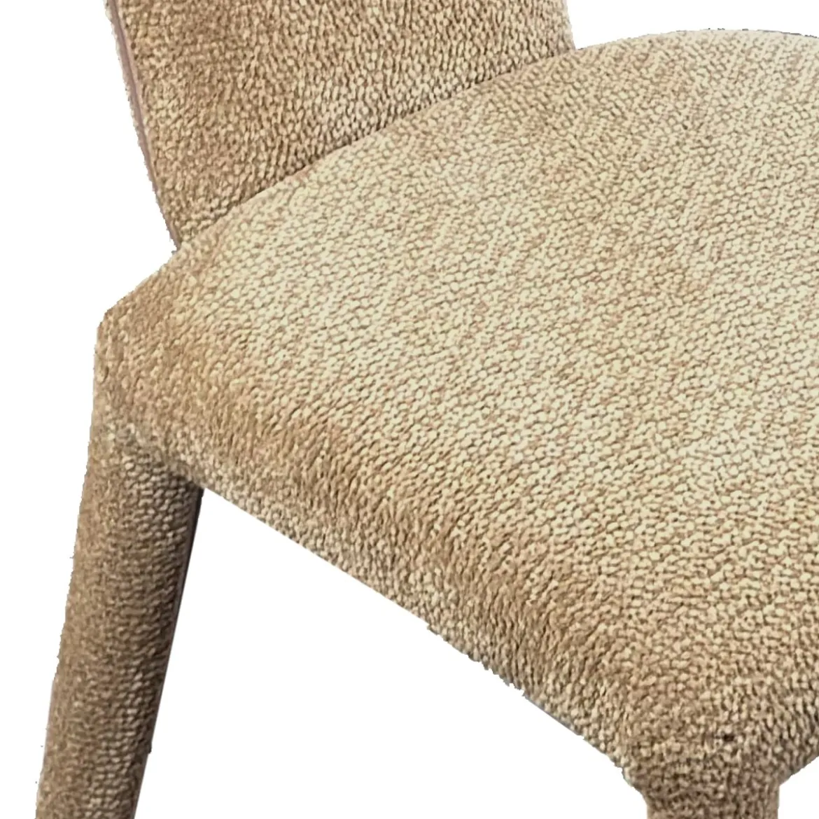 Herd Sabbia sedia Imbottita tessuto sabbia effetto melange completamente rivestita h81 l50 p60