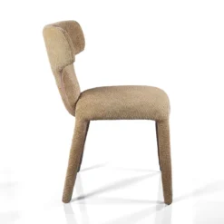 Herd Sabbia sedia Imbottita tessuto sabbia effetto melange completamente rivestita h81 l50 p60