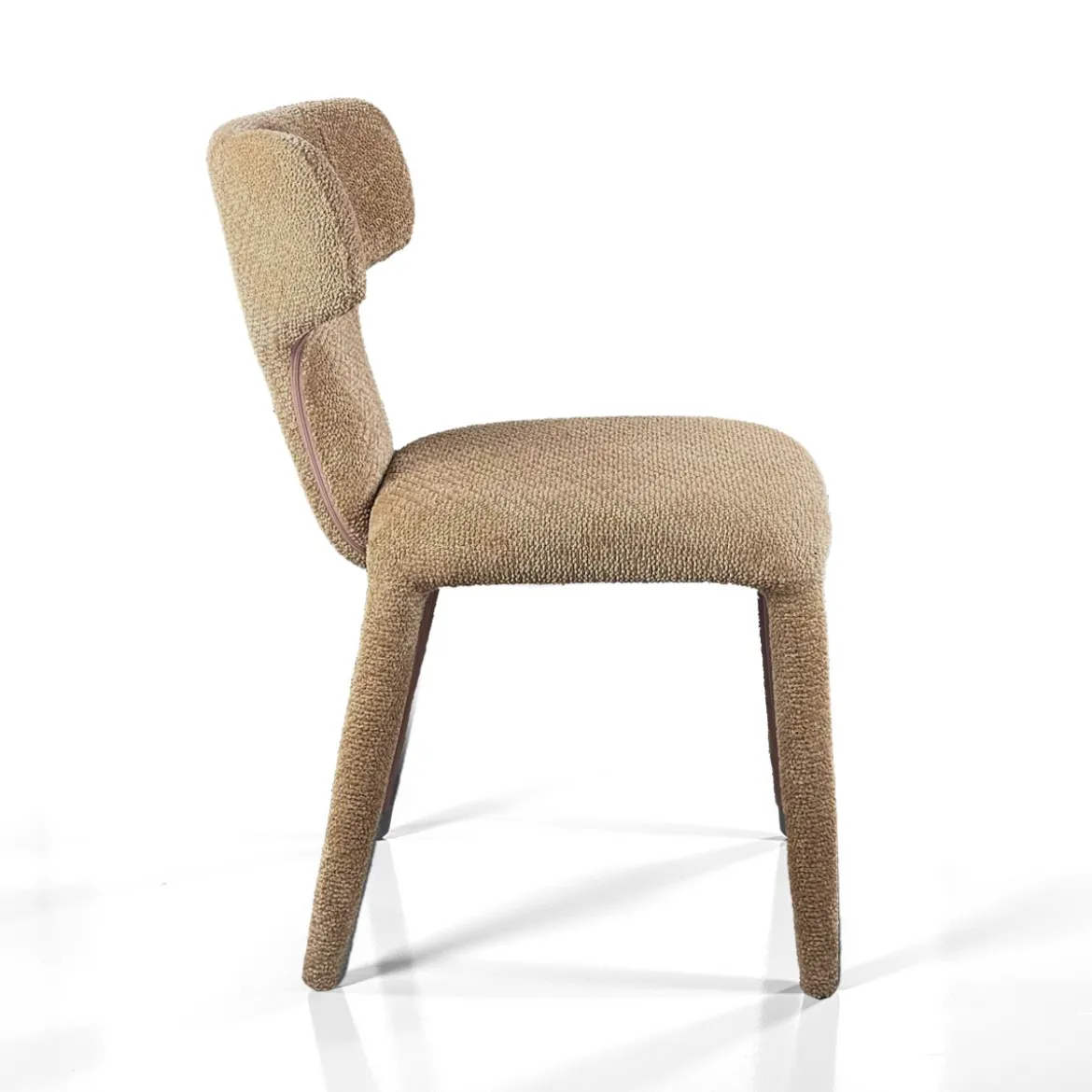 Herd Sabbia sedia Imbottita tessuto sabbia effetto melange completamente rivestita h81 l50 p60