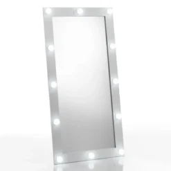 Hollywood specchiera da terra / parete laccato bianco opaco 60x120 cm