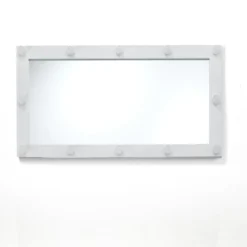 Hollywood specchiera da terra / parete laccato bianco opaco 60x120 cm