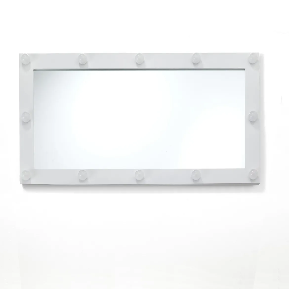 Hollywood specchiera da terra / parete laccato bianco opaco 60x120 cm