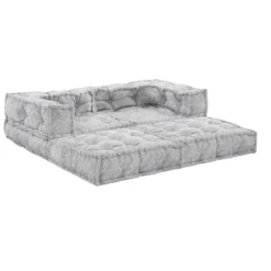 Ikat grey divano 2 posti outdoor tessuto waterproof cm. l.150 p.75 h.60 colore grigio