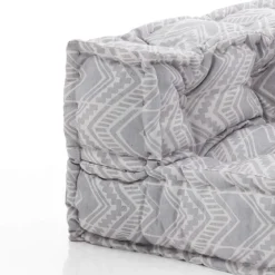 Ikat grey elemento angolare outdoor tessuto waterproof cm. l.75 p.75 h.40 colore girgio