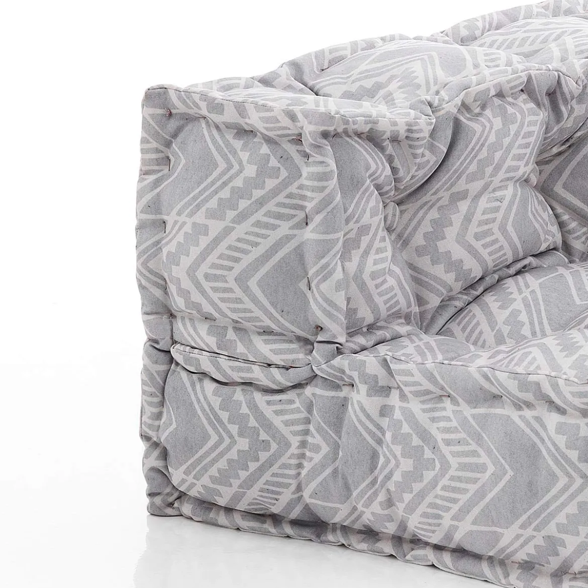 Ikat grey elemento angolare outdoor tessuto waterproof cm. l.75 p.75 h.40 colore girgio