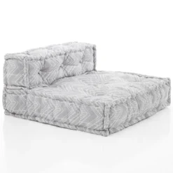 Ikat grey elemento centrale outdoor tessuto waterproof cm. l.75 p.75 h.40 colore girgio