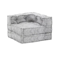 Ikat grey poltrona/chaise longue outdoor tessuto waterproof cm. l.75 p.75 h.60 colore grigio