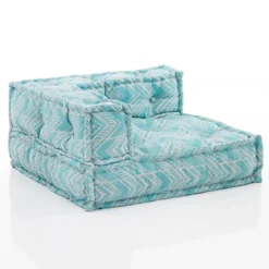 Ikat mint elemento angolare outdoor tessuto waterproof cm. l.75 x p.75 x h.40