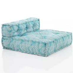 Ikat mint elemento centrale outdoor tessuto waterproof cm. l.75 p.75 h.40