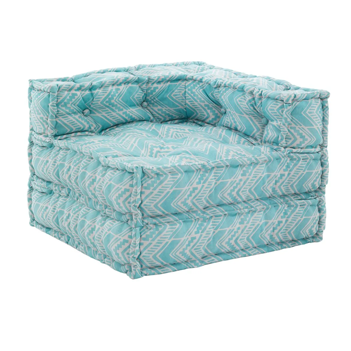 Ikat mint poltrona/chaise longue outdoor tessuto waterproof cm. l.75 p.75 h.60