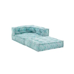 Ikat mint poltrona/chaise longue outdoor tessuto waterproof cm. l.75 p.75 h.60