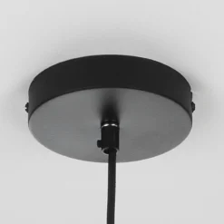 Industrial b lampadario officina in acciaio nero e oro opaco d25xh25 cm