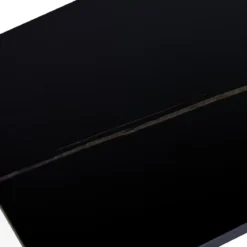 Infinity Black Marble Consolle ceramica marmo nero opaco basamento metallo grigio opaco h80 p40 l130
