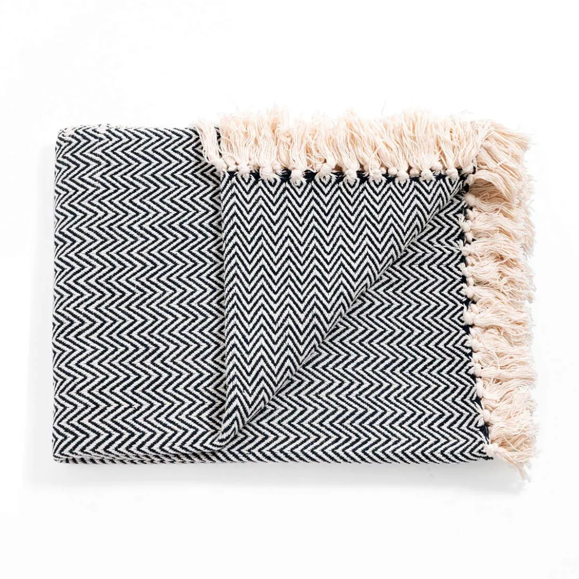 Ipoh plaid cotone 100% cotone grigio 135x190 cm