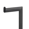 Janny black colonna porta spazzolino e porta carta igienica in acciaio antracite opaco 20x20xh71 cm