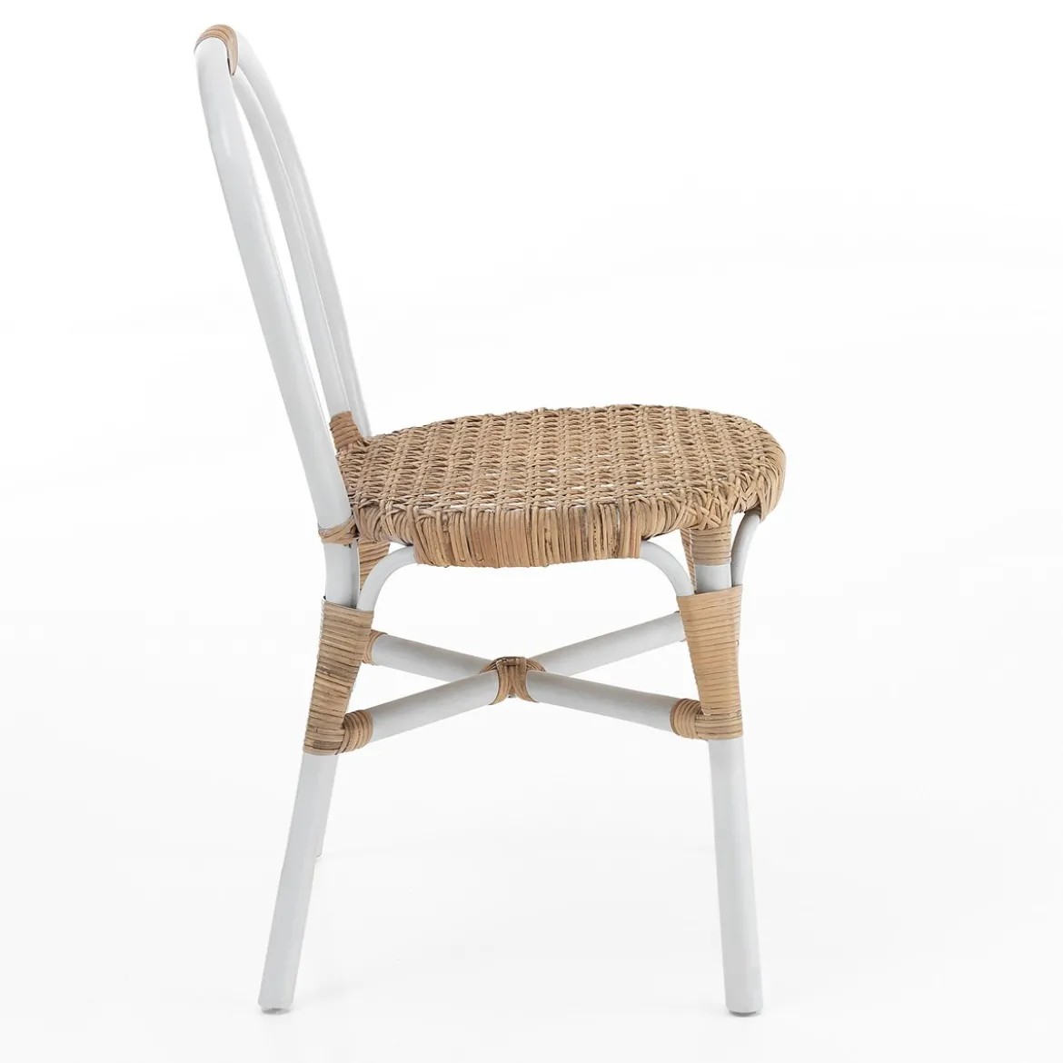 Jaya white sedia in rattan bianca 46x55xh87 cm