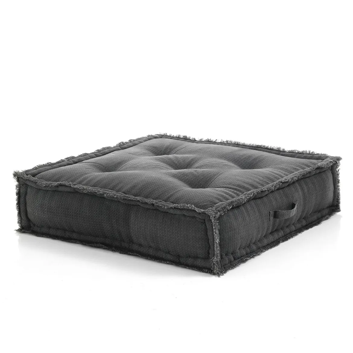 Julia-e divano 2 posti in rattan sbiancato rivestimento 100% cotone grigio 182x80xh70 cm