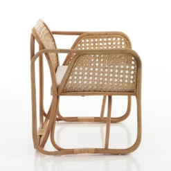 Kamala poltroncina con braccioli da interno/esterno in rattan 65x68xh76 cm