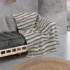Kapoor plaid cotone 100% cotone a righe multicolore 190x135 cm