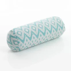 Kataak mint cuscino a rullo rivestimento cotone 100% azzurro 50xd18 cm