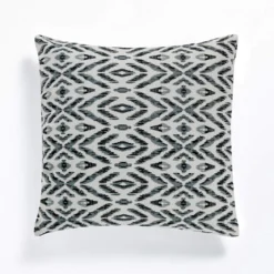 Kataam b&w cuscino rivestimento cotone 100% sfoderabile bianco nero 45x45 cm