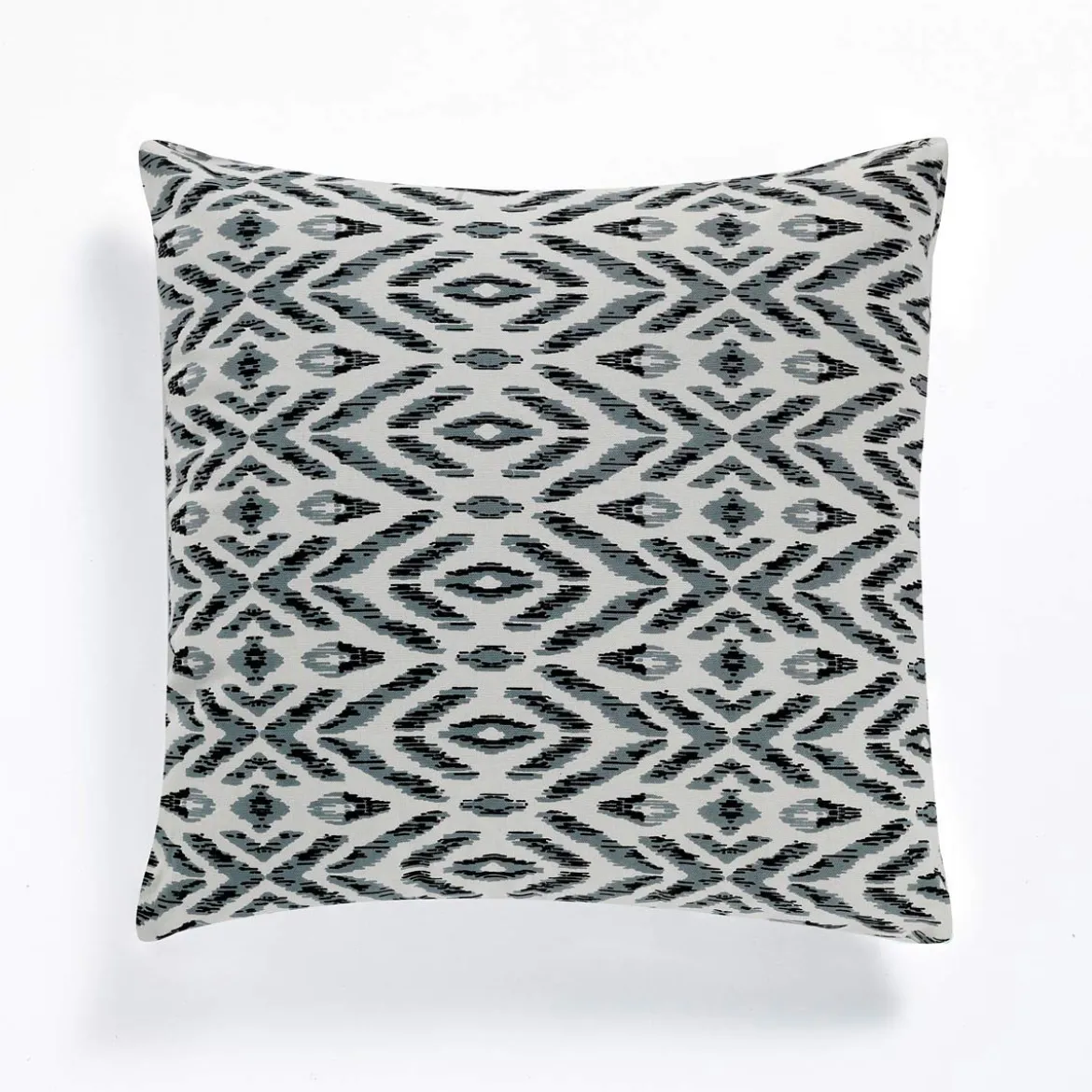 Kataam b&w cuscino rivestimento cotone 100% sfoderabile bianco nero 45x45 cm