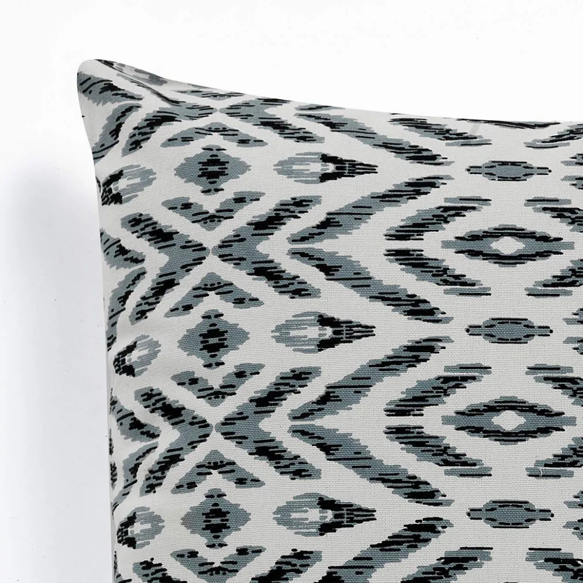Kataam b&w cuscino rivestimento cotone 100% sfoderabile bianco nero 45x45 cm
